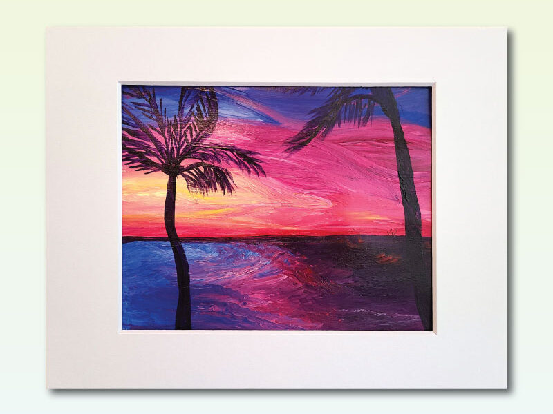 Pink Sunset – Val Walton – First State Craft Guild Pink Sunset - Val Walton - First State Craft Guild